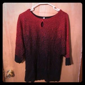 New York Collection sparkle ombré sweater